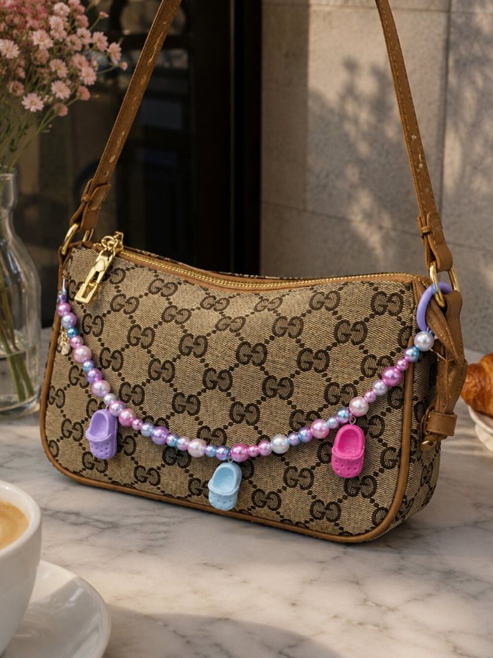 Pastel Shoe Bag Charm